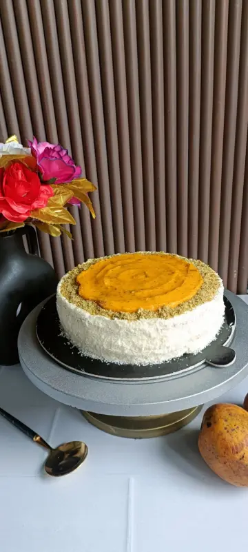 Coconut mango cake
